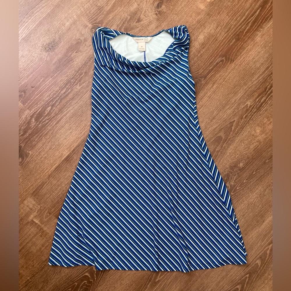 Freedom Trail by Kyodan Striped Sleeveless Dress Soft & Stretchy EUC Medium